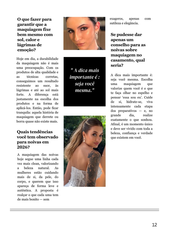 Revista Caderno da Noiva — Estilista de Sonhos página 12