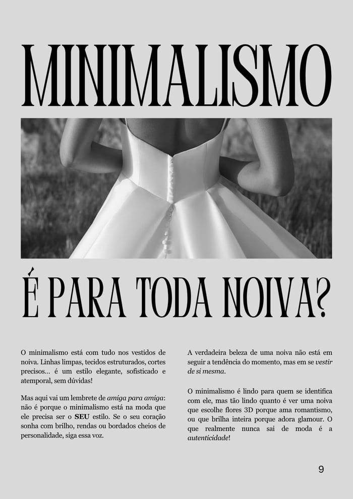 Revista Caderno da Noiva — Estilista de Sonhos página 9
